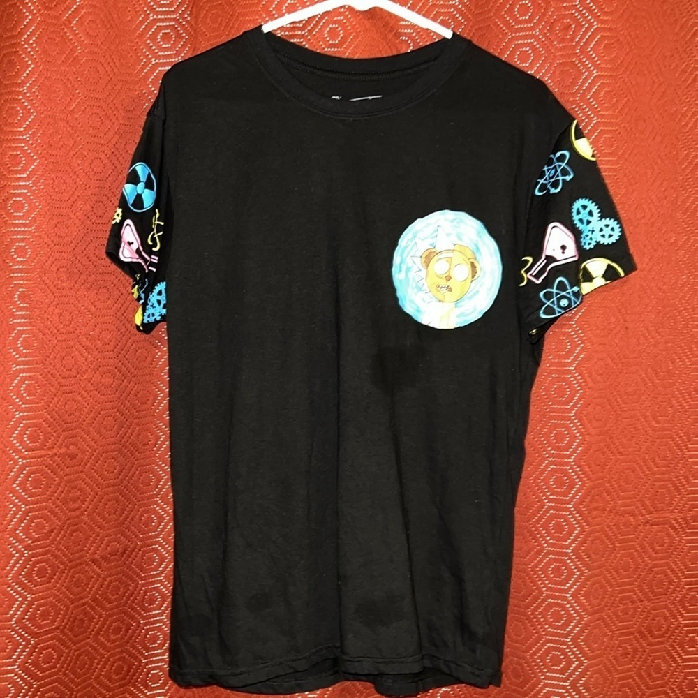 Fresh Laundry Rick & Morty Black T-Shirt Medium